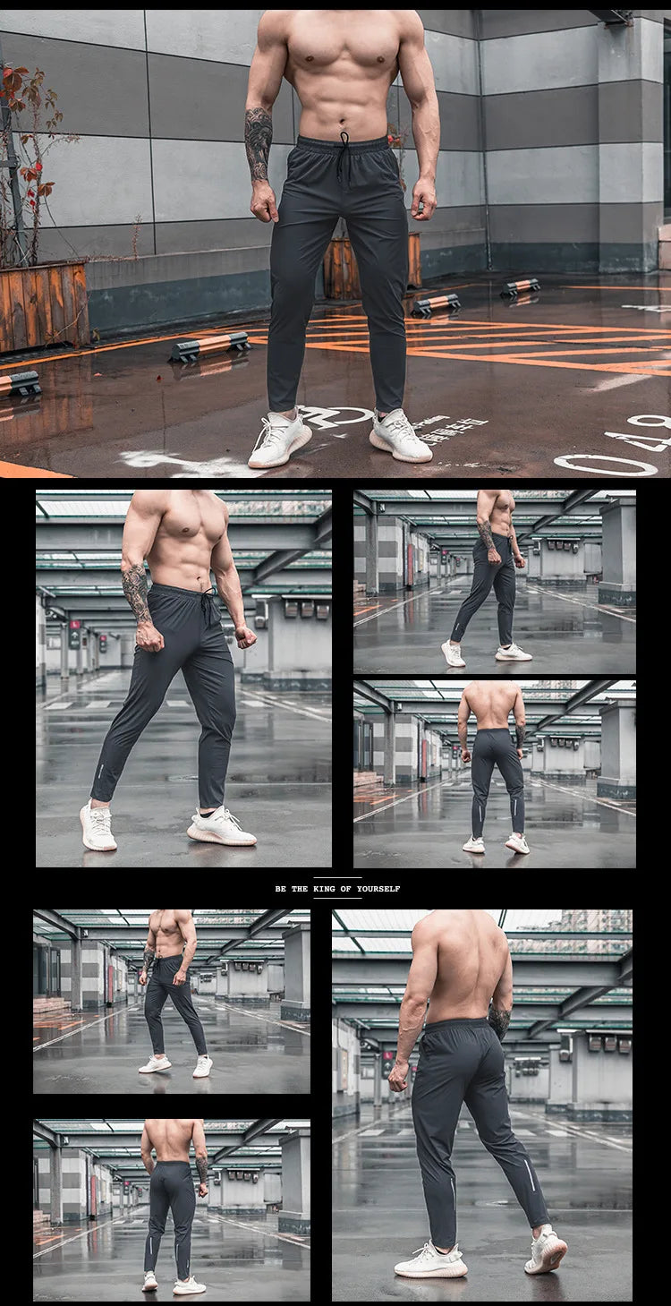 High Quality Men Running Fitness Sweatpants Male Casual Outdoor Training Sport Long Pants Jogging Workout Trousers Bodybuilding