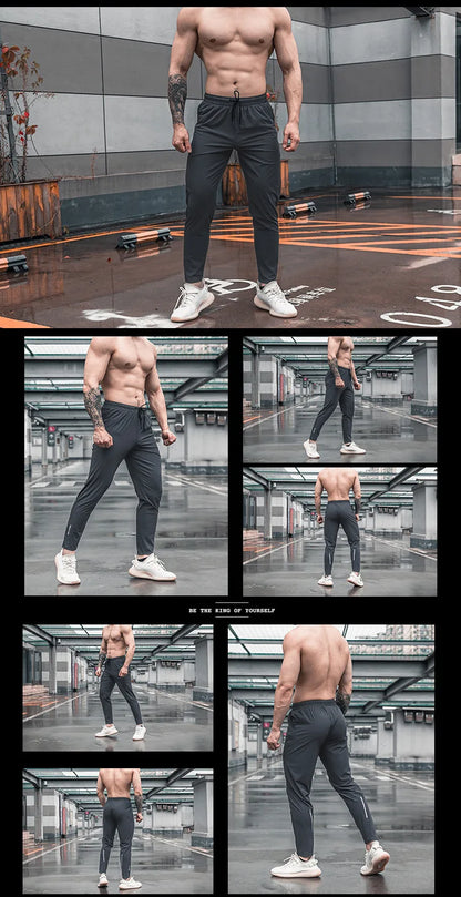 High Quality Men Running Fitness Sweatpants Male Casual Outdoor Training Sport Long Pants Jogging Workout Trousers Bodybuilding