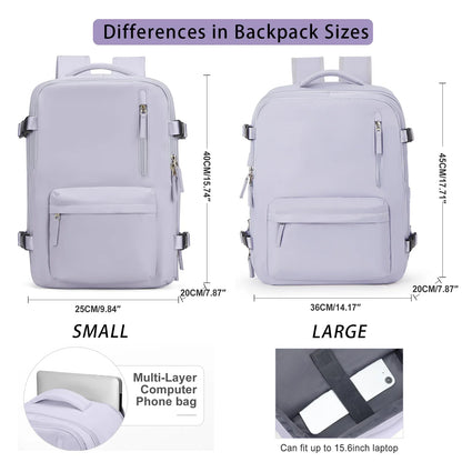 Women's Cabin Travel Backpack Laptop Bag Large Capacity Easyjet Carry-Ons 45x36x20 Backpack Ryanair 40x20x25 Water Resistant Bag