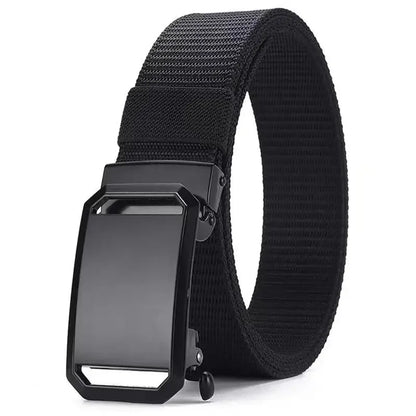 Automatic Buckle Belt Canvas Tactical Workwear Casual Outdoor Military Training Pants Belt Men Fashionable Multifunctional Belt