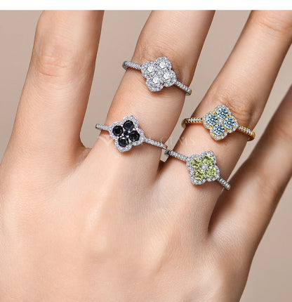 Classic Moissanite Rings for Women D Color VVS1 Real 925 Sterling Silver Engagement Wedding Party Exquisite FineJewelry