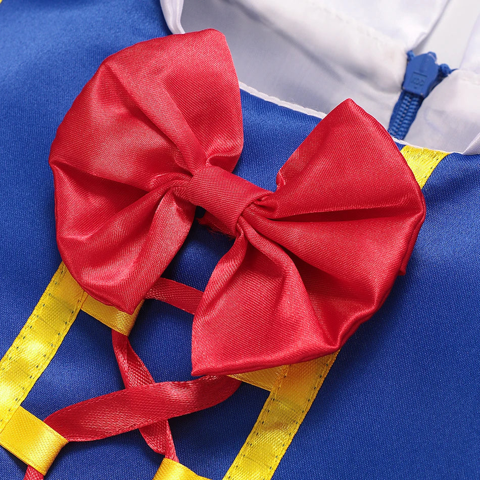 2026 Purim Snow White Dress Costume for Girls Childrens Carnival Christmas Party Princess Kids Birthday Clothes With Cloak Wig