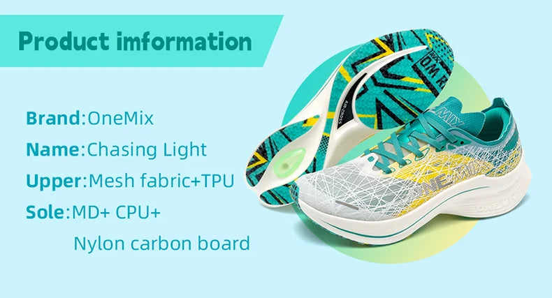 Carbon Plate Running Shoes Shock Absorption Ultra-light Sports Shoes