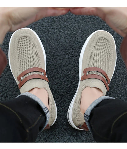 New Fashion Men Casual Shoes Lightweight Breathable Outdoor Walking Sports Shoes Driving Shoes Men Flat Canvas Shoes Large Size