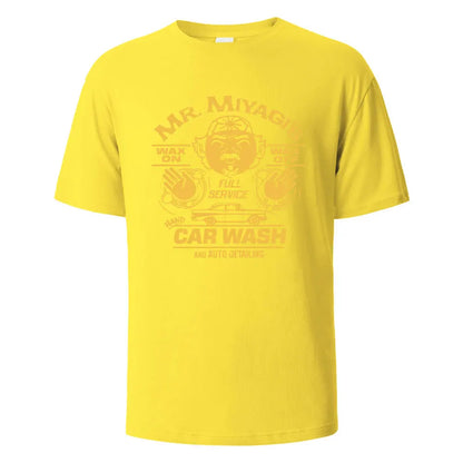 Men's Printed T-Shirt Mr.Miyagis Funny Graphic 100% Cotton Oversize Shortsleeved Tees For Men Women Summer Fashion Casual Tops