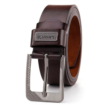 Buckle  Leather Casual Jeans Belt Men High Quality Retro Luxury Male Strap Cintos 3 Colors 2023 NEW