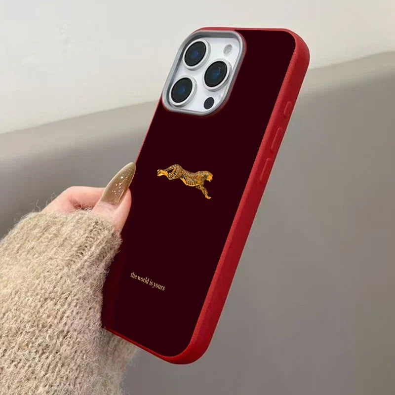 Fashion Leopard Litchi texture Case For iPhone 17 16 11 13 12 14 15 Pro Max XS X XR 7 8 Plus 16E 16 17 Pro Business Style Cover