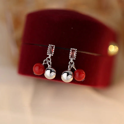 New 925 Sterling Silver Hoop Earrings Pearl Droplet Irregular Vintage Punk For Women Girl Gift Jewelry Dropshipping Wholesale