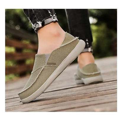 2024 Summer Men Canvas Shoes Espadrilles Breathable Casual Shoes Men Loafers Comfortable Ultralight Lazy Boat Shoes Big Size 47