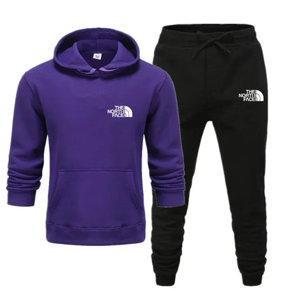 Autumn and winter hot selling men's and women's casual sports outdoor jogging hoodie set, sports hoodie and sports pants set