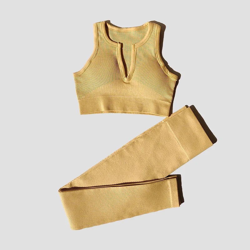 2/4/6PCS Seamless Women Yoga Set Workout Sportswear Fitness Bra Sport Pants Gym Clothing High Waist Leggings Shorts Sports Suits