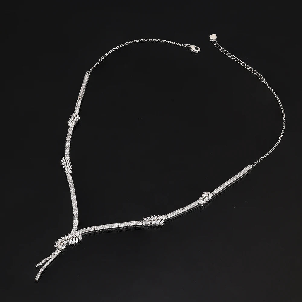 Trendy 4PCS Nigeria Wedding Jewelry Sets For Women UAE African Cubic Zircon Jewelry Set Bridal Accessories