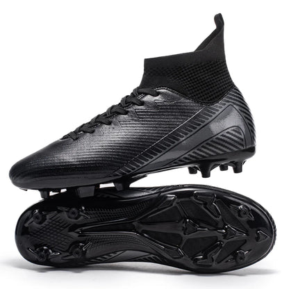 Breathable AG FG football shoes PU Fabric Mesh Upper TPU Wear-resistant Sole Non-slip Design For Kids Youth Daily Play