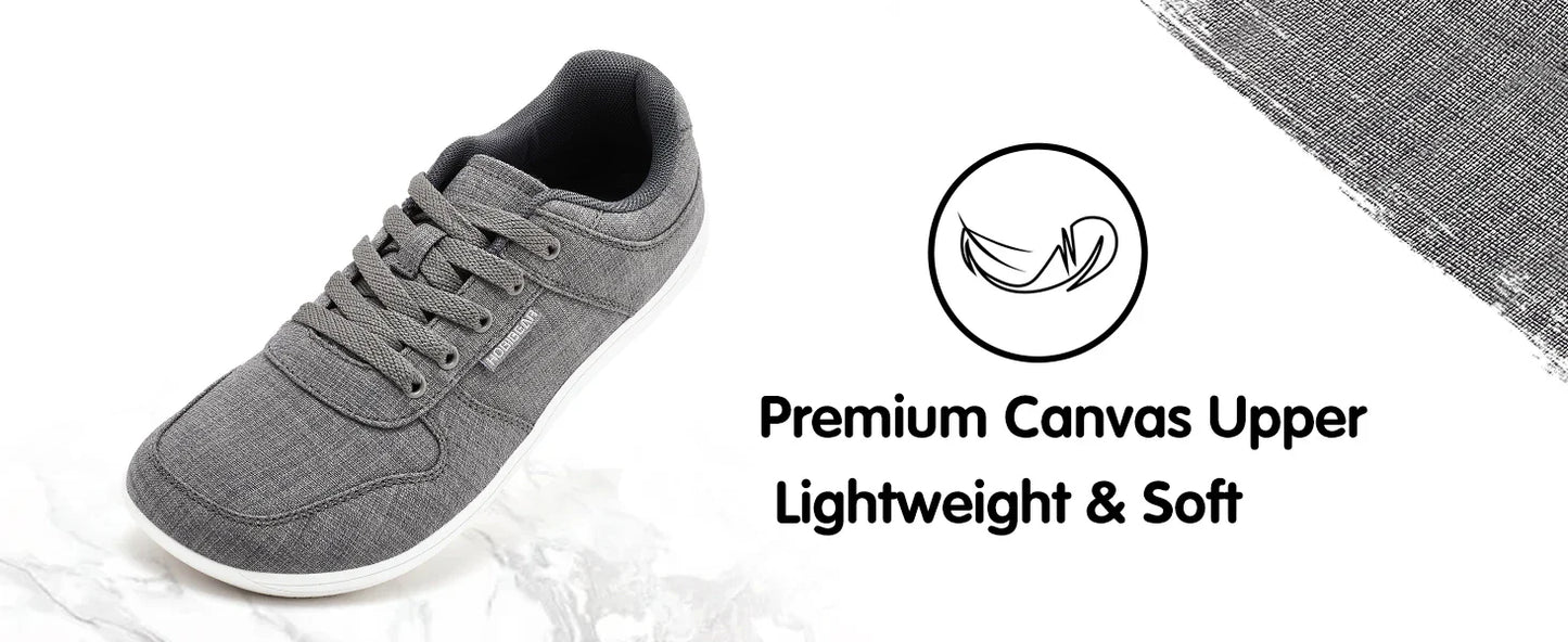 Unisex Barefoot Shoes for Men Women Wide Minimalist Walking Sneakers Lace-Up Outdoor Lightweight Running Shoes