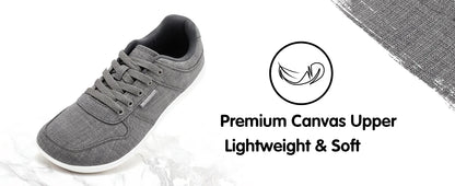 Unisex Barefoot Shoes for Men Women Wide Minimalist Walking Sneakers Lace-Up Outdoor Lightweight Running Shoes