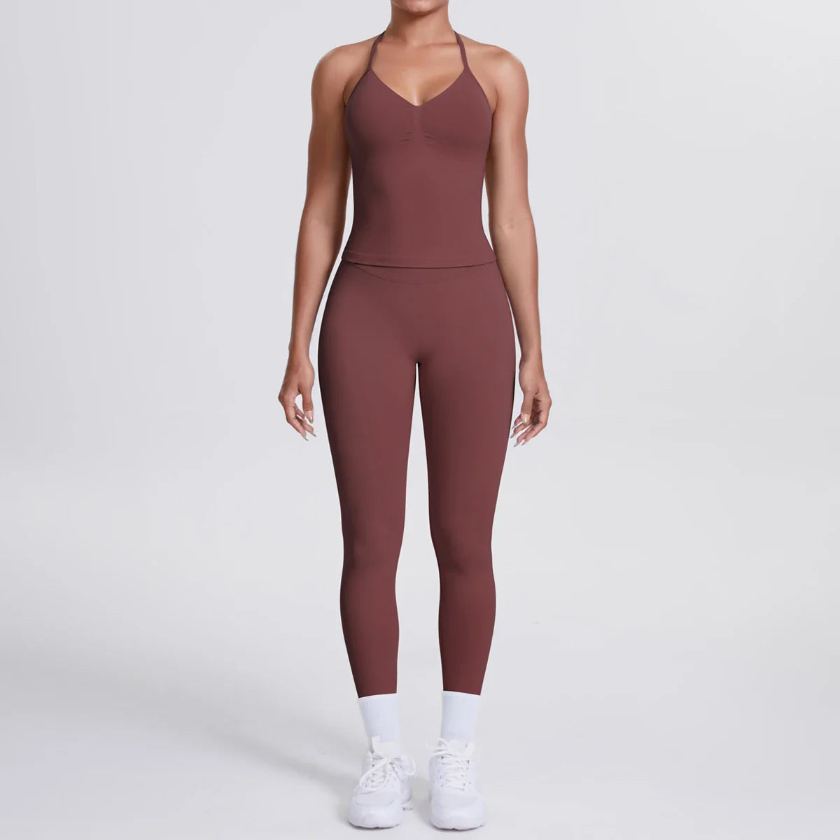 2 Piece Yoga Clothes Women Tracksuit Athletic Wear Pilates Fitness Suit Gym Workout Push Up Clothes Sports Bra Leggings Suit