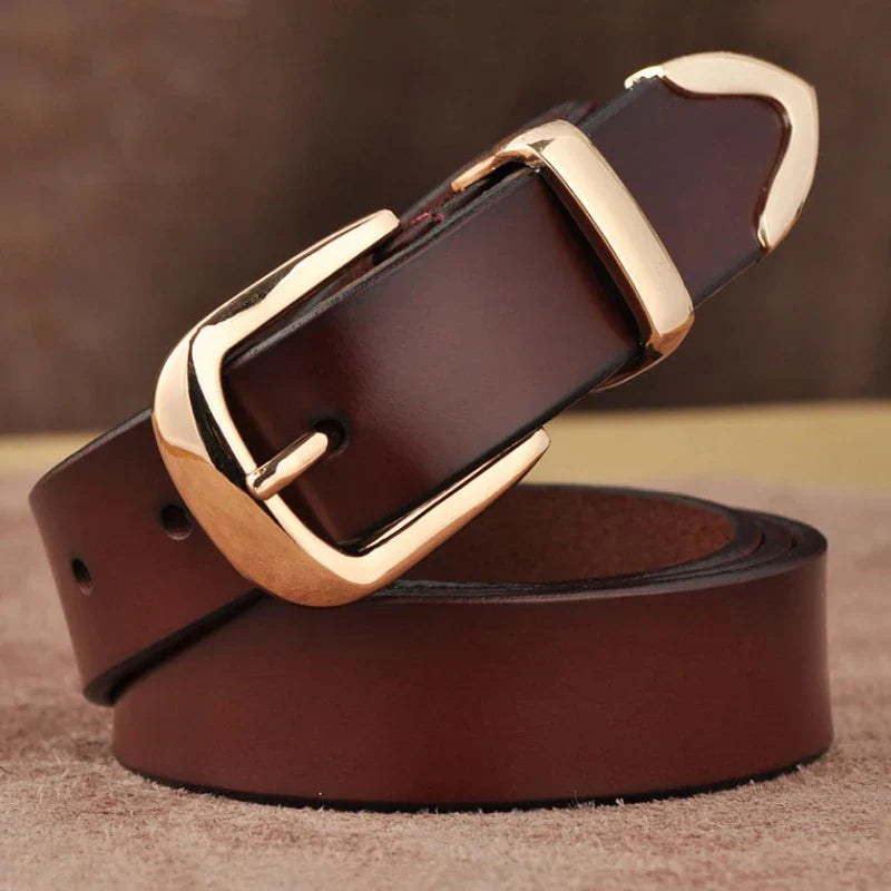 Women's Strap Casual All Match Women Brief Genuine Leather Belt Women Strap Pure Color Belts Top Quality Jeans Belt L27