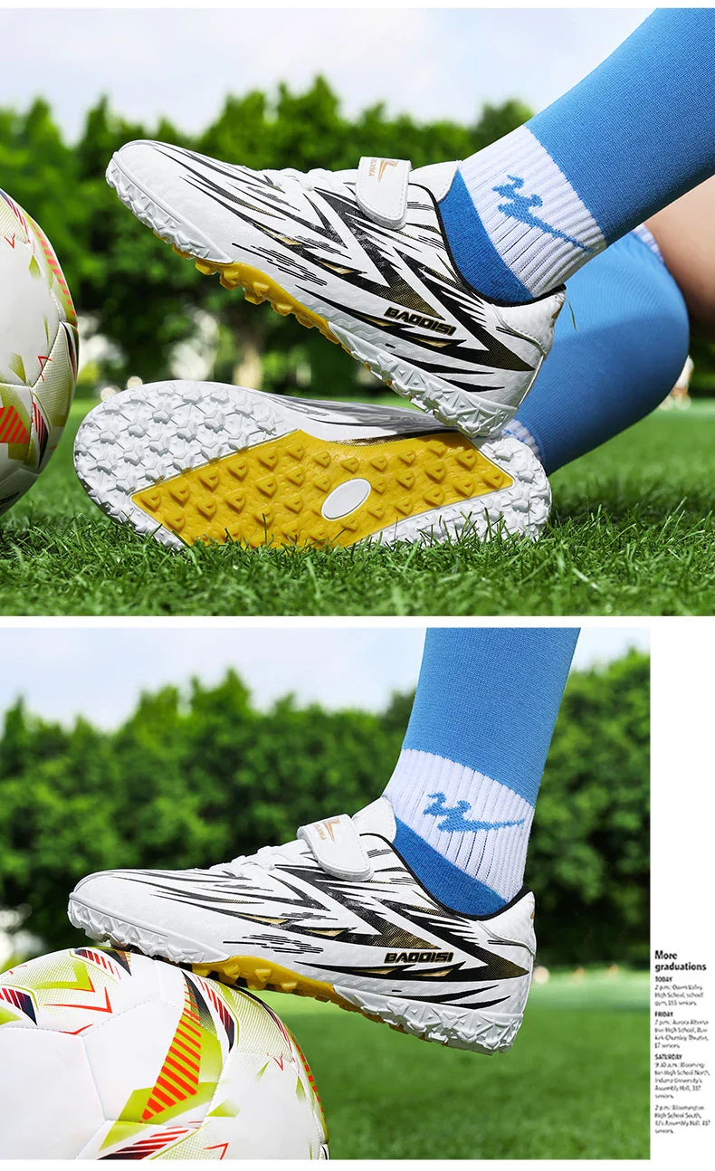 New Football Shoes Children Non Slip Society Cleats Soccer Shoes Kids Indoor Football Field Boots Fast Professional Sneaker28-39