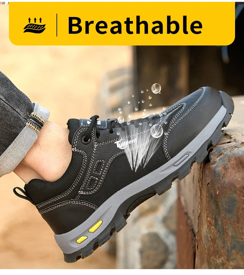 Safety shoes, anti smashing and anti stabbing work shoes, men's protective shoes, lightweight and comfortable protective boots