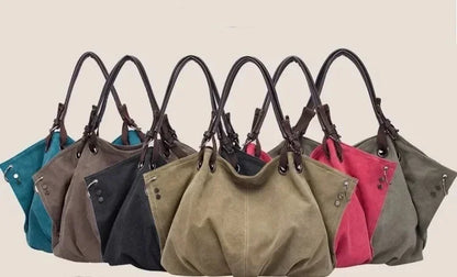 2024 New Arrival Women's Bag Fashion Casual Canvas Bag Large Capacity Handbag Shoulder Messenger Bag Many Colors BD866