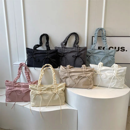 Solid Color Nylon Casual Shoulder Bags Large Capacity High Quality Versatile Crossbody Bags for Women 2025 Fashion Hot Sale
