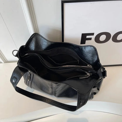Daily Business Commuting Large Capacity Tote Hand Bags Soft Pu Leather Shoulder Bags for Women Zipper Women's Handbags Quality