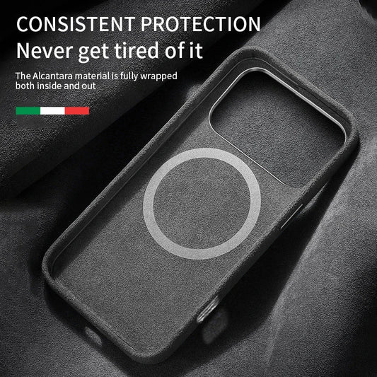 100% Italian Magnetic Case for iPhone 17 Pro Max Air Luxury Magsafe Cover Leather Phone Cases for iPhone 17Pro 17Air