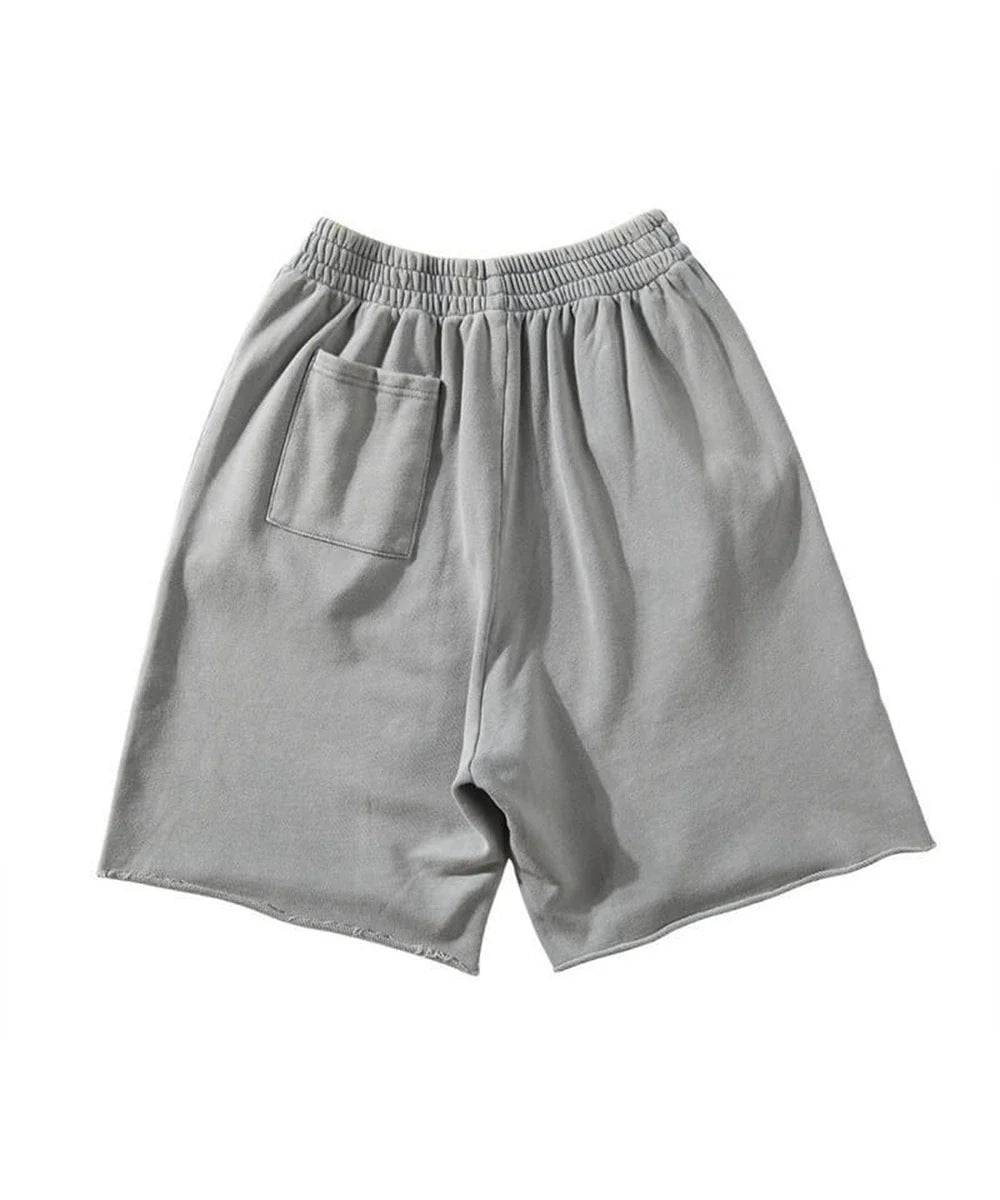 Men Cotton Shorts Thick 380g Bodybuilding Short Sweatpants Fitness Jogger Gym Men