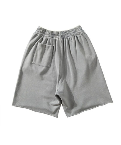 Men Cotton Shorts Thick 380g Bodybuilding Short Sweatpants Fitness Jogger Gym Men