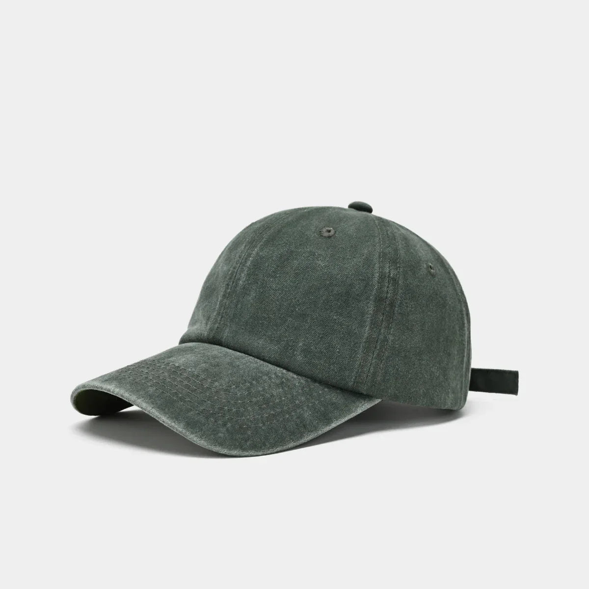Hat Men's Washed Coated Baseball Cap Color Tile Korean Version Simple Dome Cap Solid Color Sports Sun Hat