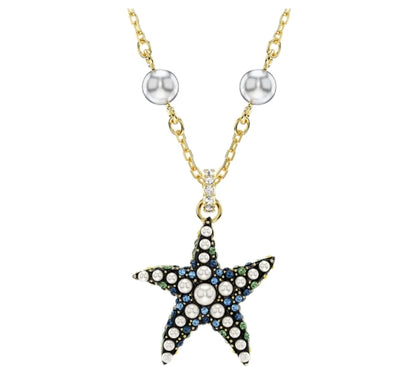 2025 New Hot Selling Texture Ocean Series Necklace Pendant Earnail Ring Jewelry Set Trendy Personality Unique Design