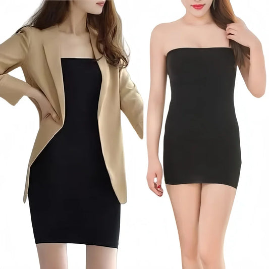 2026 NEW Womens One-piece Short Mini Dress Sexy Strapless See-through Bodycon Sleeveless Off Shoulder Dresses Club wear Summer