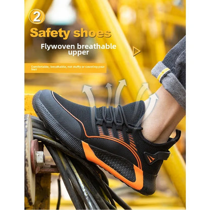 Labor Protection Shoes for Men and Women  Anti Smashing  Anti Piercing  Breathable and Lightweight