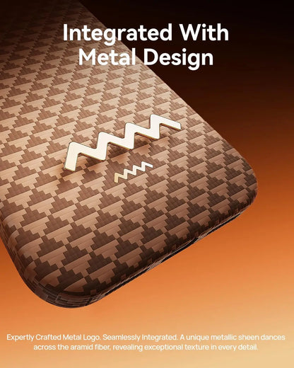 iPhone 17 Pro Max Case Gilded Tactile Woven Aramid Fiber Magnetic Case for iPhone 17 Pro Case