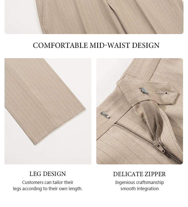 High quality striped suits for men slim fitting luxury man clothing elegant mens suit Wedding trends costumes