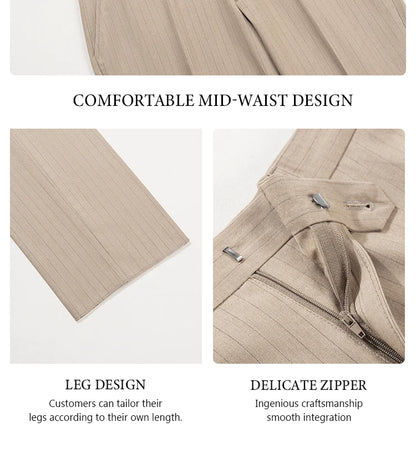 High quality striped suits for men slim fitting luxury man clothing elegant mens suit Wedding trends costumes