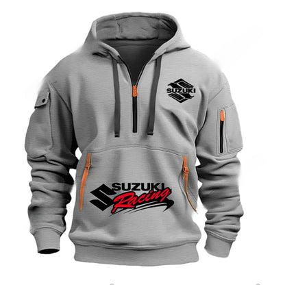 men's hoodies, hooded sweatshirts, outdoor-style streetwear, motorcycle clothing, high-quality, warm winter