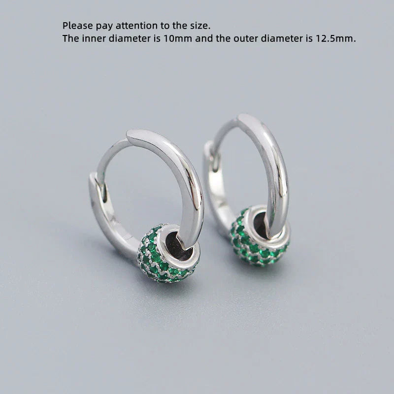 925 Sterling Silver Earring Zircon Sun Flower Ear Ring Geometric Style Water Drop Ear Bone Cute Temperament Woman Girl Ear Jewel