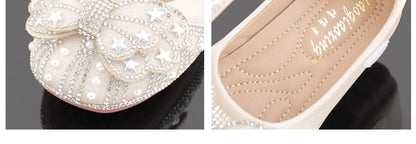 2026  Princess Crystal Shoes New Girls Single Shoes Frozen Rhinestones Shoes Performance Party Shoes