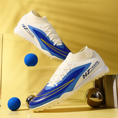 New Men Soccer Shoes Sport Outdoor Football Boots Training Boys Breathable Cleats Adult Long Spikes Non Slip Match Comfortable
