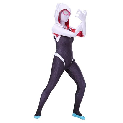Kids Superhero Spider Costume Spandex Jumpsuit Halloween Cosplay Costumes Bodysuit Kids Separation Party Set Jumpsuit Halloween