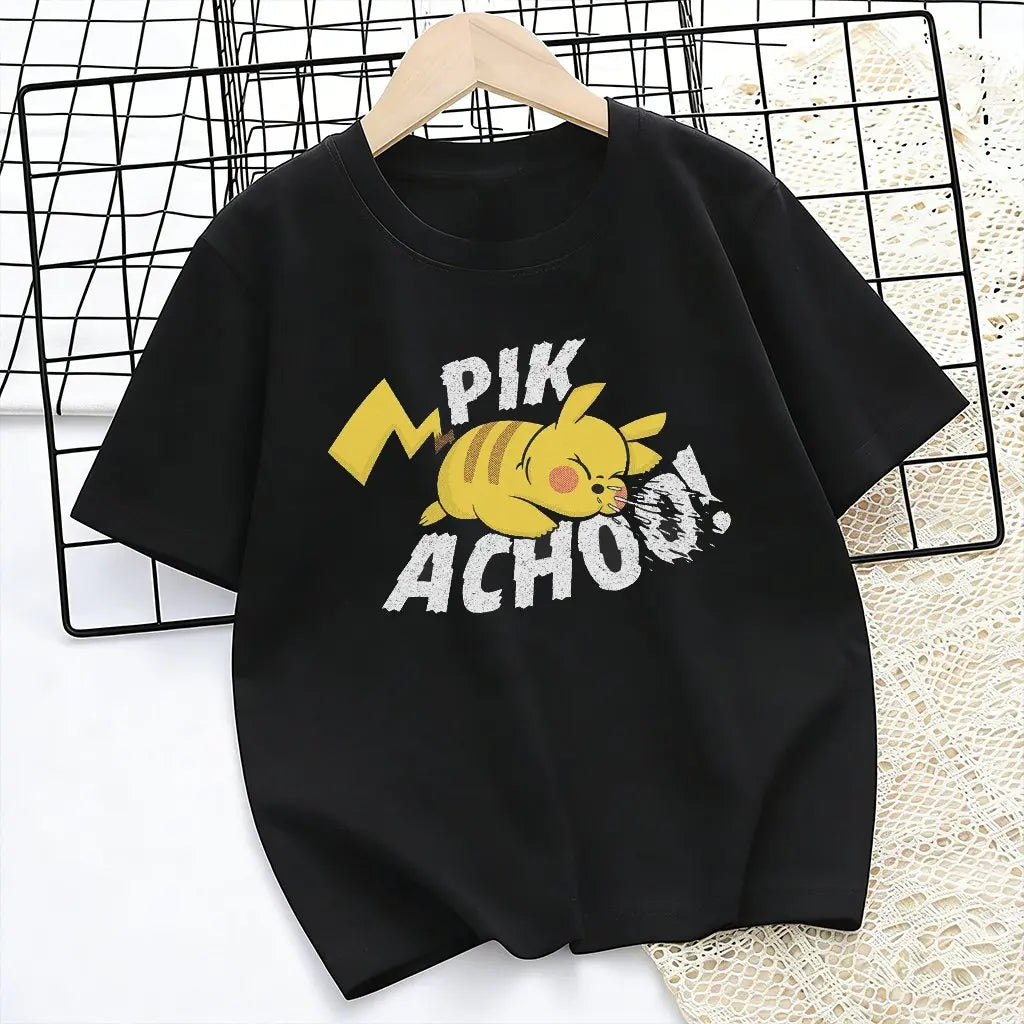 Children's T-shirt Man Women Cotton Casual Short Sleeve Tee Parent-child Clothing 2026 Y2k Summer Fashion Streetwear