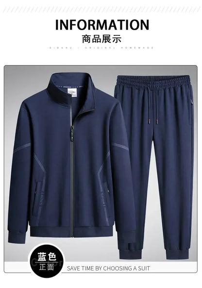 Unisex Jogging Suit MEN Plus Size 6XL 7XL 8XL Men's Tracksuit Suit New Arrive Tracksuit Mens Casual Solid Solor Sweatpant Set
