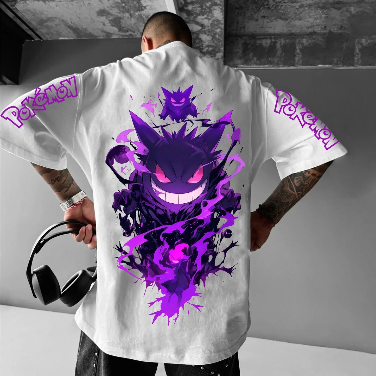 Printing T-shirt Men's and Women's 2025 Summer Oversize Loose Cotton Street Trend Brand Top