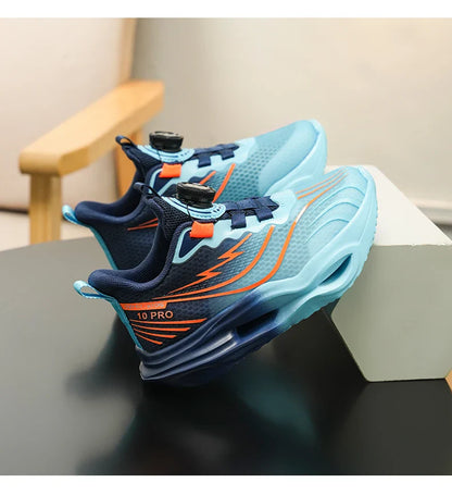 Children‘s Basketball Shoes Non-slip Breathable Sports Training Shoes Outdoor Lace-up Boys Girls Jogging Shoes Mesh Gym Sneakers