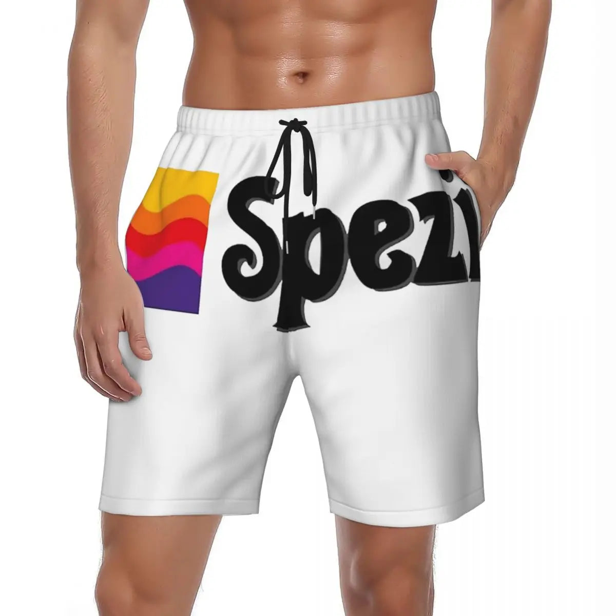 Male Board Shorts Paulaner Spezi Casual Beach Trunks Germany Soda Drink Sports Fitness High Quality Plus Size Beach Short Pants