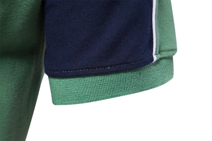 2024 New Summer Patchwork Polo Shirt For Men Brand Quality Short Sleeve Baseball Mens Polos