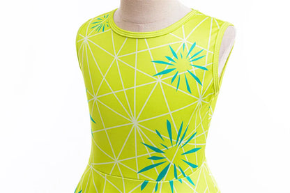 Girl Joy Inside Cosplay Out Dress Children Birthday Gift Kid Carnival Theme Party Vestido Cartoon Outfit Print Role Play Apparel
