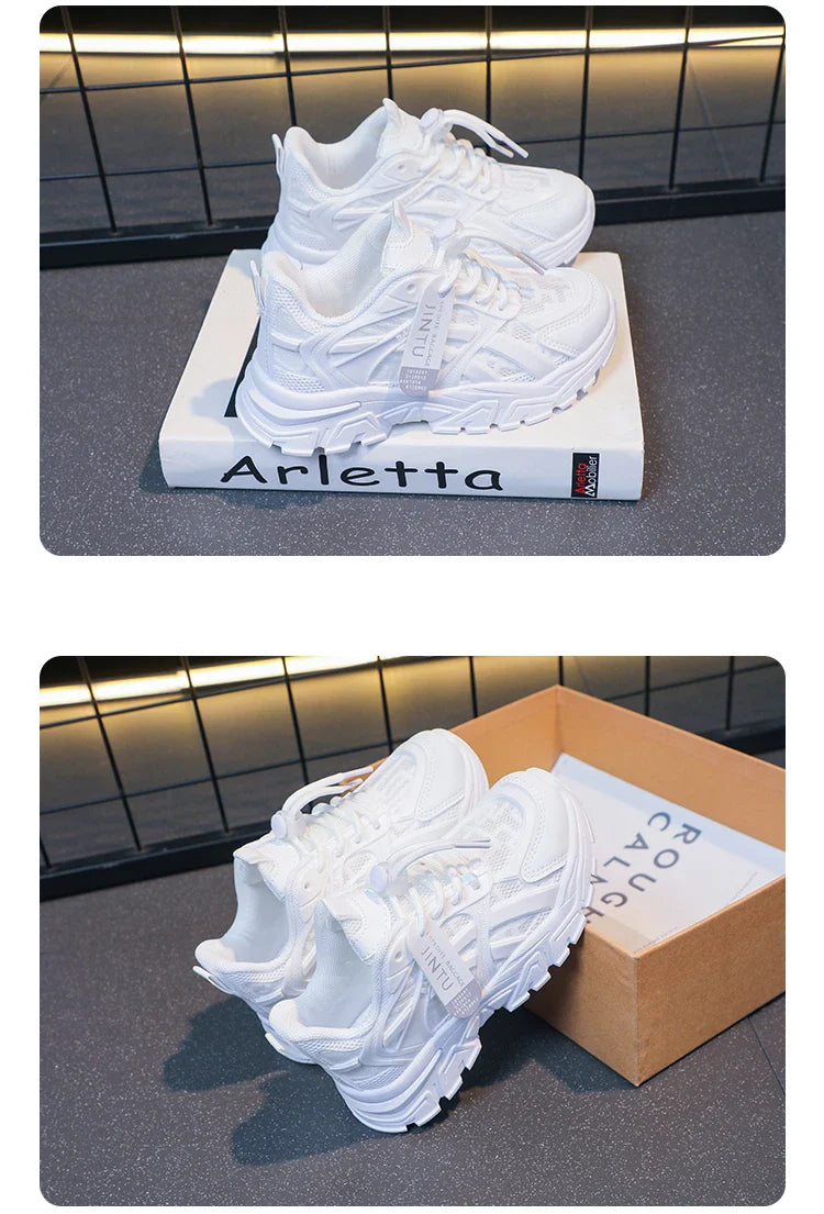 Girls Sneakers 2024 Children Casual Shoes Mesh Platform Designer Tennis Sneaker 6 To 12 Years Kids Sports Shoe for Girl