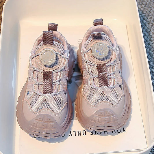 Summer Sport Sandals for Children Hollow Out Breathable Boy's Girl's Adjust Sport Shoes Anti-slippery Soft-soled Kid's Sandals